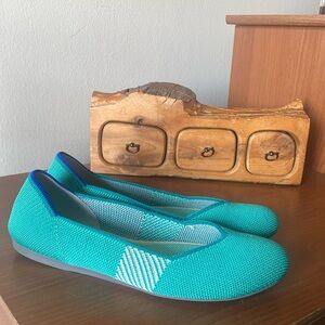 Rothy’s The Flat - Calypso Blue Green Turquoise Teal - 7.5